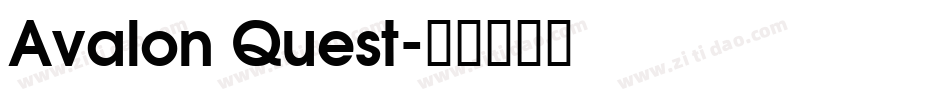 Avalon Quest字体转换